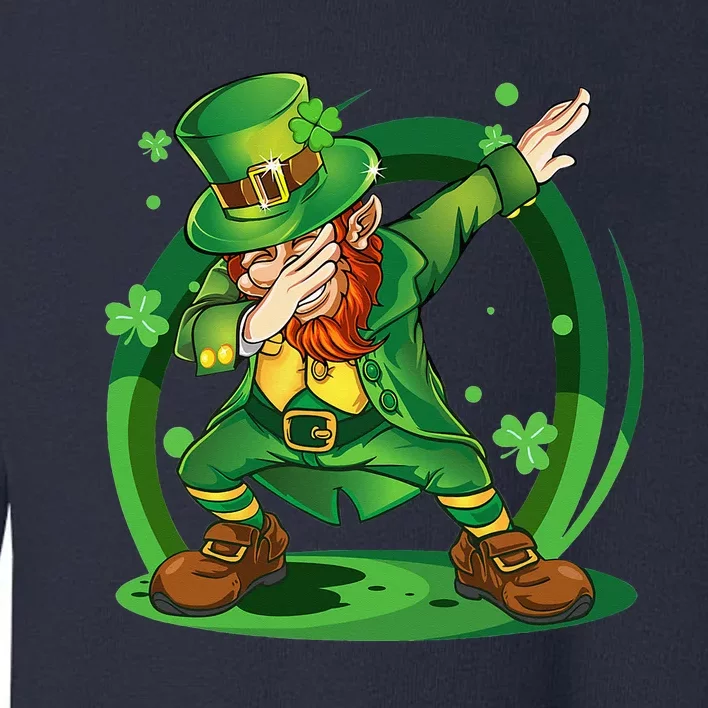 Dabbing Leprechaun Gold Happy St.Patrick's Day Toddler Sweatshirt