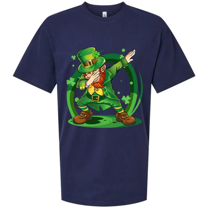 Dabbing Leprechaun Gold Happy St.Patrick's Day Sueded Cloud Jersey T-Shirt