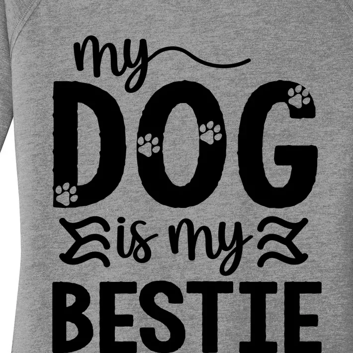 Dog Lovers Graphic Women's Perfect Tri Tunic Long Sleeve Shirt