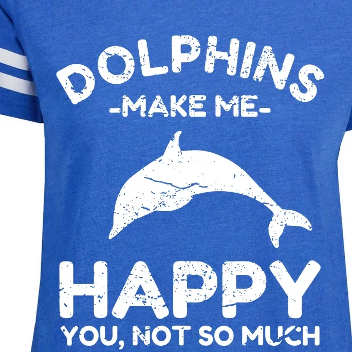 Dolphin Lover Gifts Funny Dolphin Enza Ladies Jersey Football T-Shirt