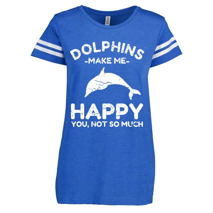 Dolphin Lover Gifts Funny Dolphin Enza Ladies Jersey Football T-Shirt