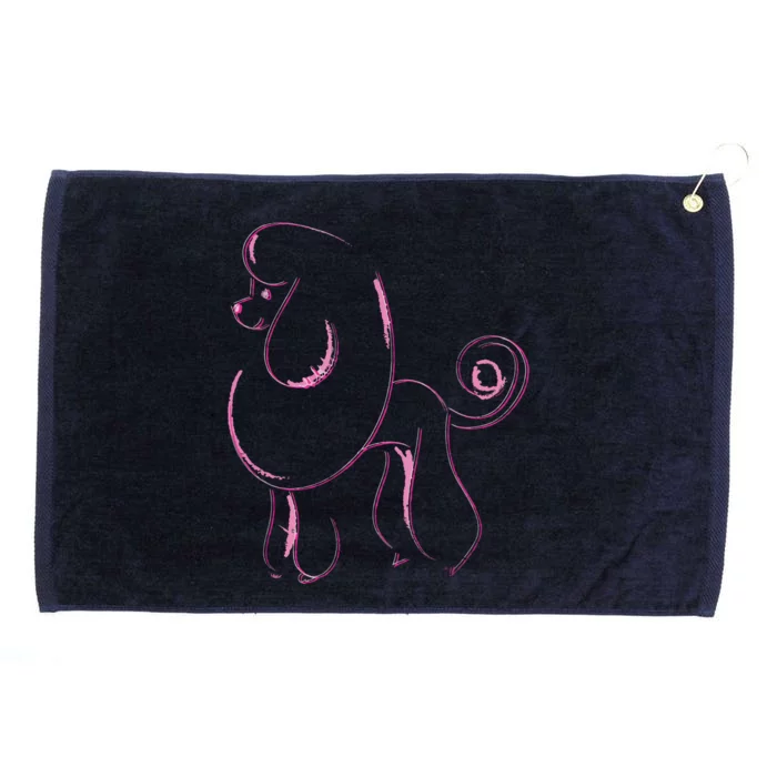 Dog Lover Gifts Poodle Women Cool Poodle Dog Men Grommeted Golf Towel