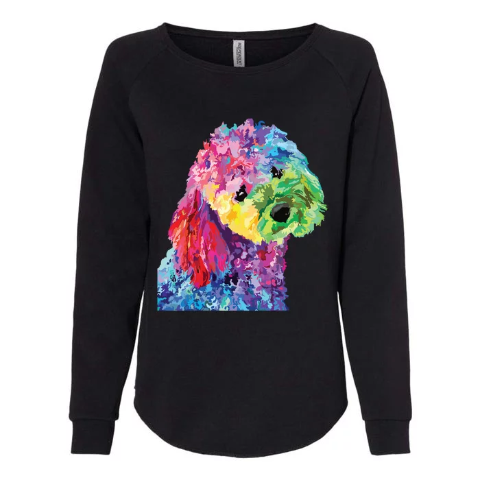 Dog Lover Gifts Women Colorful Cool Poodle Men Womens California Wash Sweatshirt