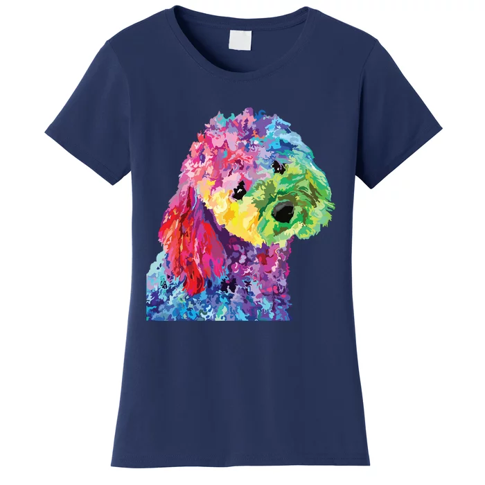 Dog Lover Gifts Women Colorful Cool Poodle Men Women's T-Shirt