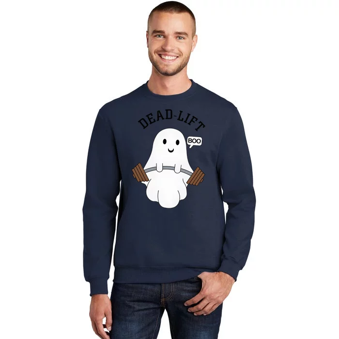 Dead Lift Ghost Halloween Funny Ghost Gym Gymer Cute Sweatshirt