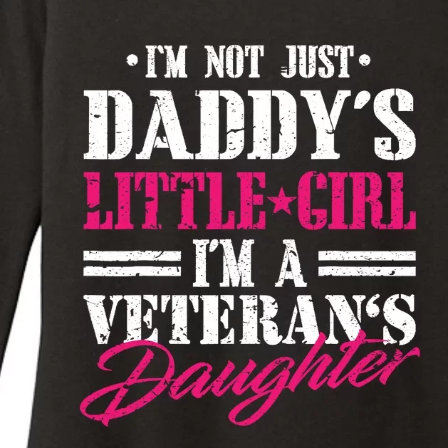 Daddys Little Girl Veteran Dad Veterans Day Gift Womens CVC Long Sleeve Shirt