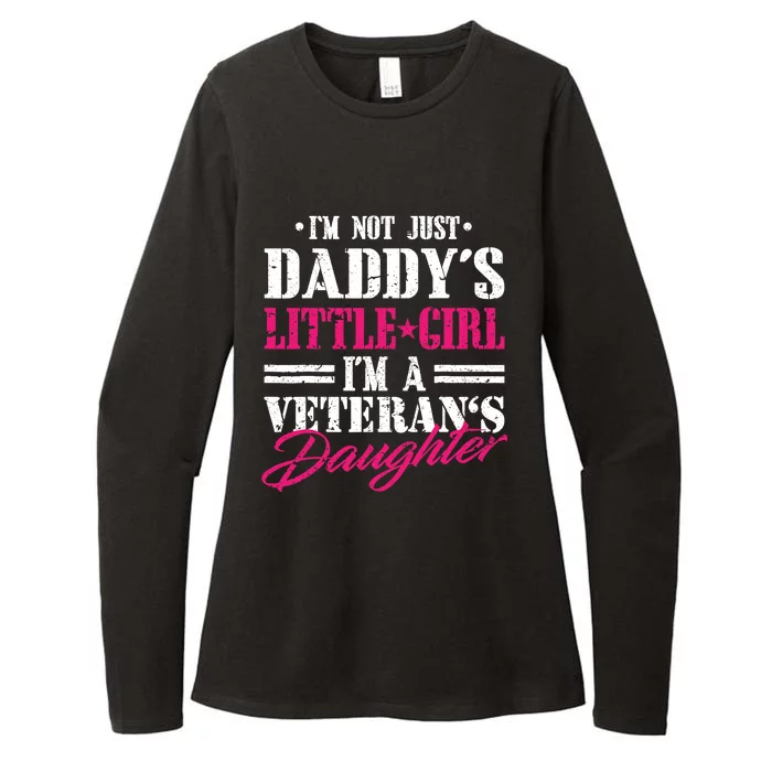 Daddys Little Girl Veteran Dad Veterans Day Gift Womens CVC Long Sleeve Shirt