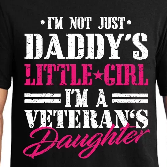 Daddys Little Girl Veteran Dad Veterans Day Gift Pajama Set