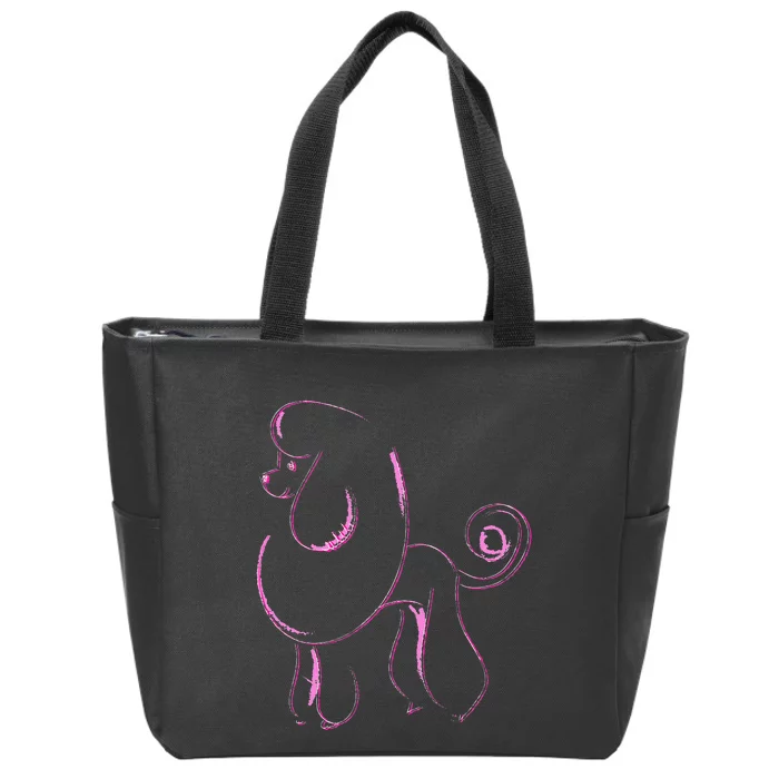 Dog Lover Gifts Poodle 's Cool Poodle Dog Zip Tote Bag