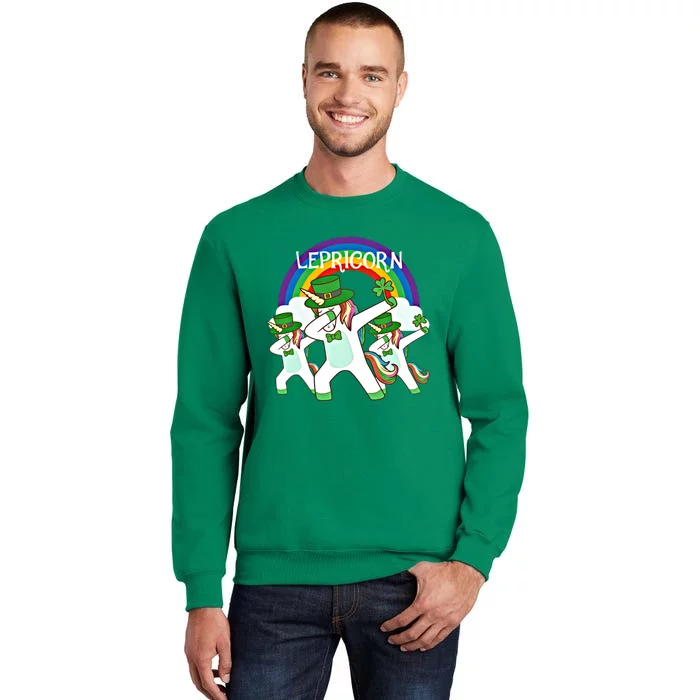 Dabbing Lepricorn Gift Three Irish Unicorns St Patricks Meaningful Gift Sweatshirt