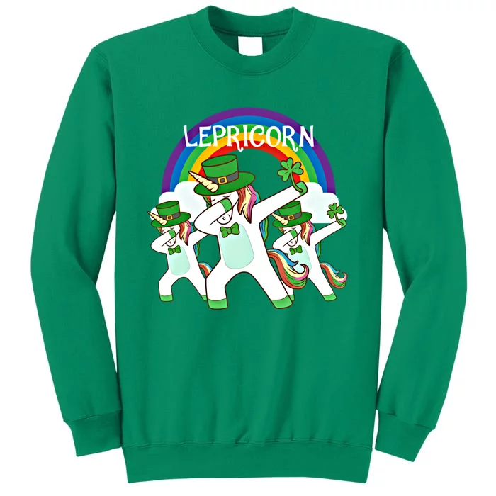 Dabbing Lepricorn Gift Three Irish Unicorns St Patricks Meaningful Gift Sweatshirt