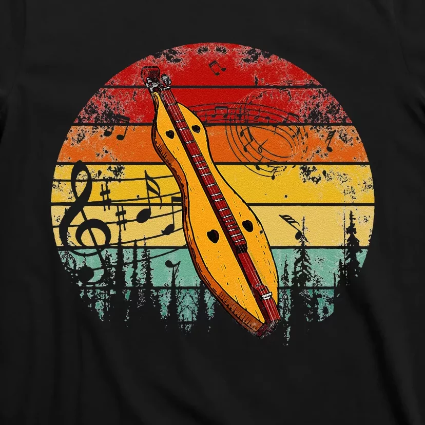 Dulcimer Lovers Guitar Retro Design Dulcimer Funny T-Shirt