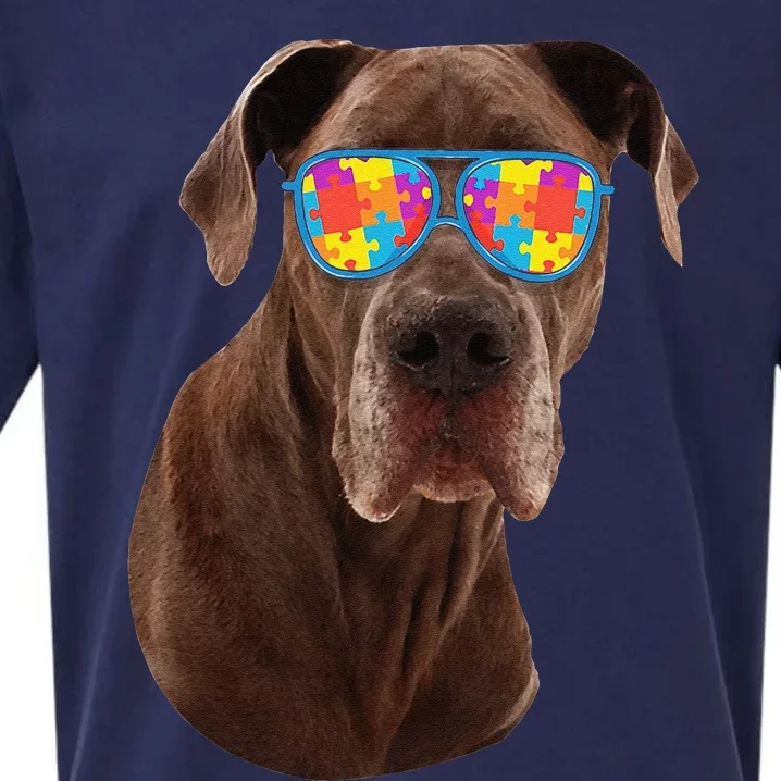 Dog Lover Gifts Funny Autism Awareness Dane Sueded Cloud Jersey T-Shirt