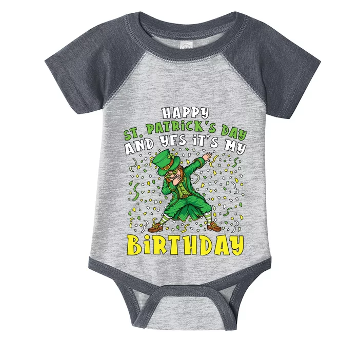 Dabbing Leprechaun Happy Saint PatrickS Day Boy Birthday Infant Baby Jersey Bodysuit