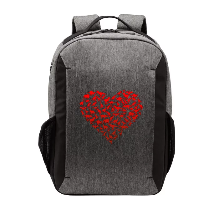 Dinosaur Love Heart Cute Valentines Day Vector Backpack