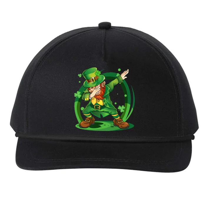 Dabbing Leprechaun Happy St Patricks Day Snapback Five-Panel Rope Hat