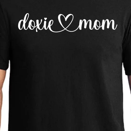 Dog Love Heart Doxie Mom Gift Pajama Set