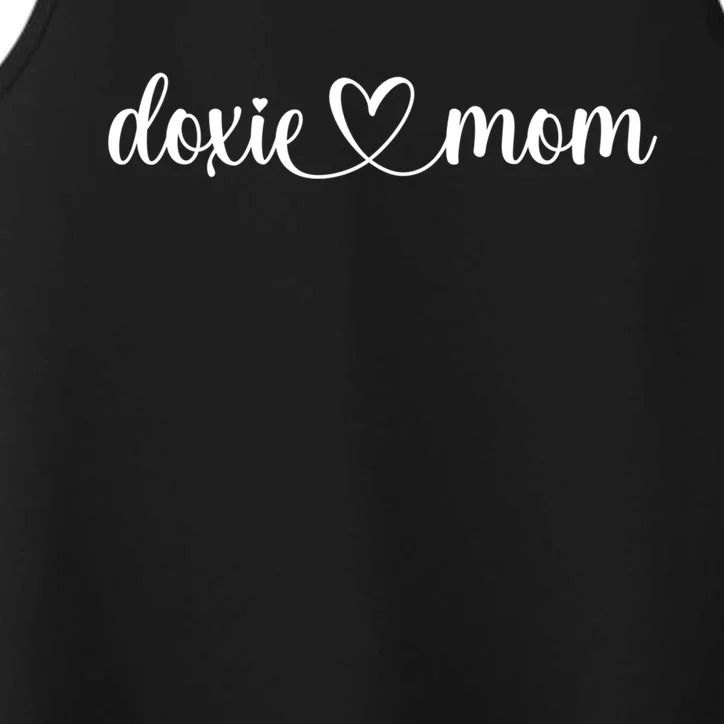 Dog Love Heart Doxie Mom Gift Performance Tank