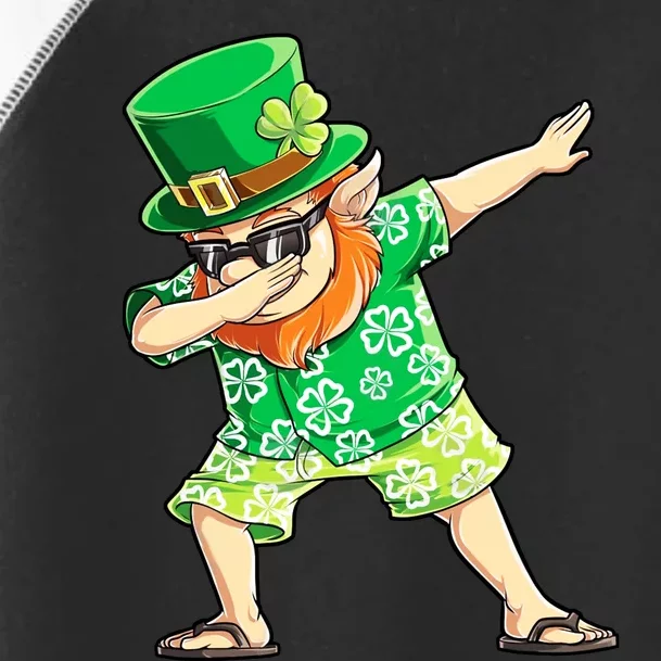 Dabbing Leprechaun Hawaiian St Patricks Day Surfing Toddler Fine Jersey T-Shirt