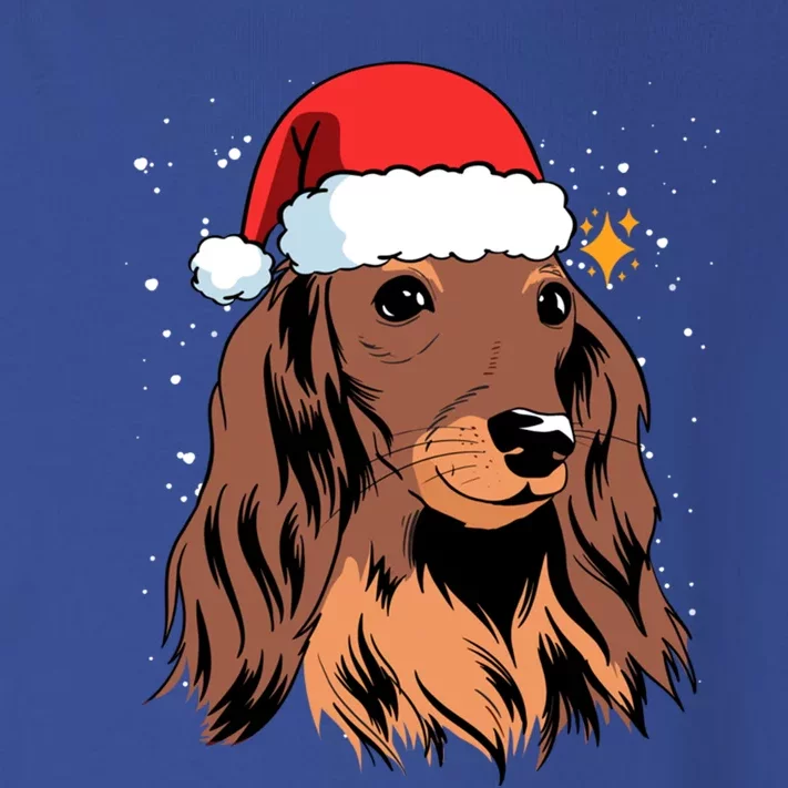 Dachshund Long Hair Santa Christmas Tree Lights Xmas Gift Cute Gift Toddler Long Sleeve Shirt