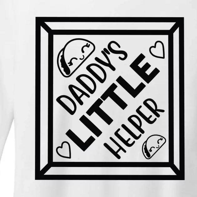 Daddy's Little Helper Womens CVC Long Sleeve Shirt