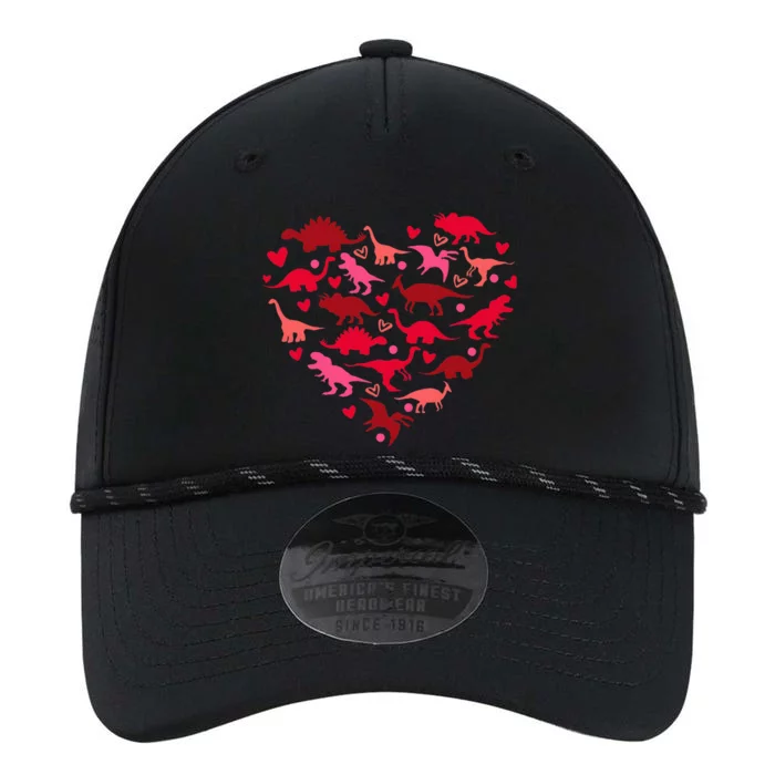 Dinosaur Love Heart T Rex Cute Valentines Day Performance The Dyno Cap