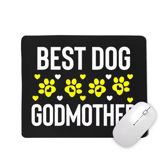 Dog Lover Holiday Christmas Best Dog Godmother Novelty Gifts Mousepad