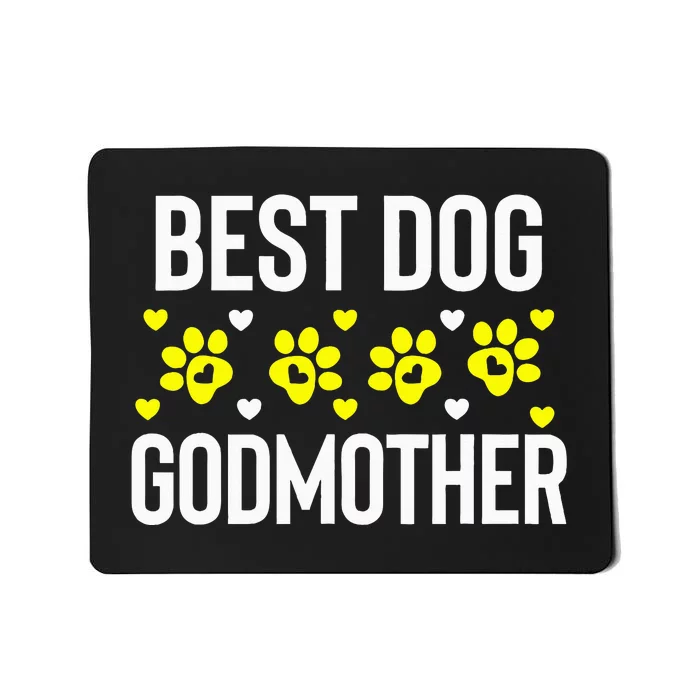 Dog Lover Holiday Christmas Best Dog Godmother Novelty Gifts Mousepad