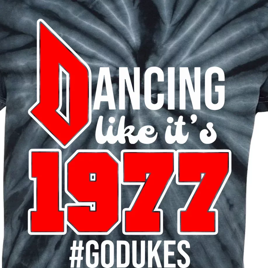 Dancing Like ItS 1977 Godukes Kids Tie-Dye T-Shirt