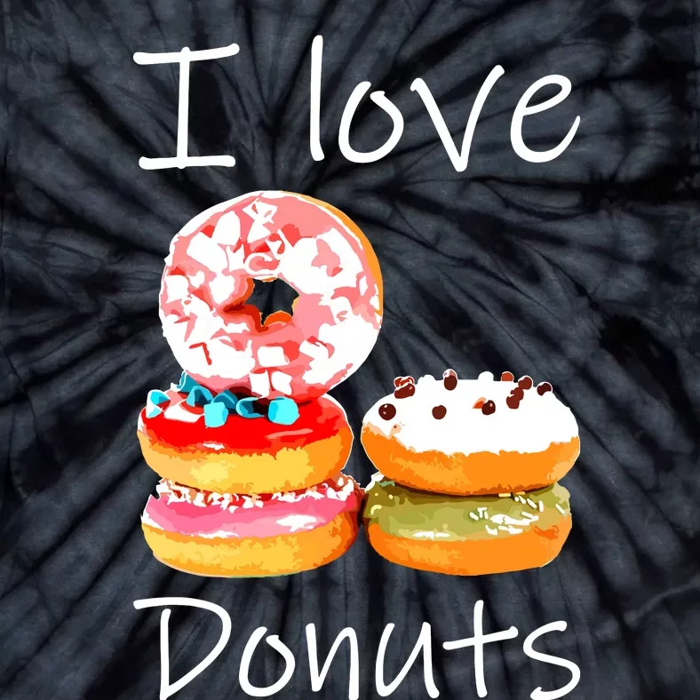 Donut Lover I Love Donuts Doughnut Sprinkles Tie-Dye T-Shirt