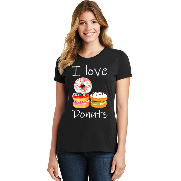 Donut Lover I Love Donuts Doughnut Sprinkles Women's T-Shirt