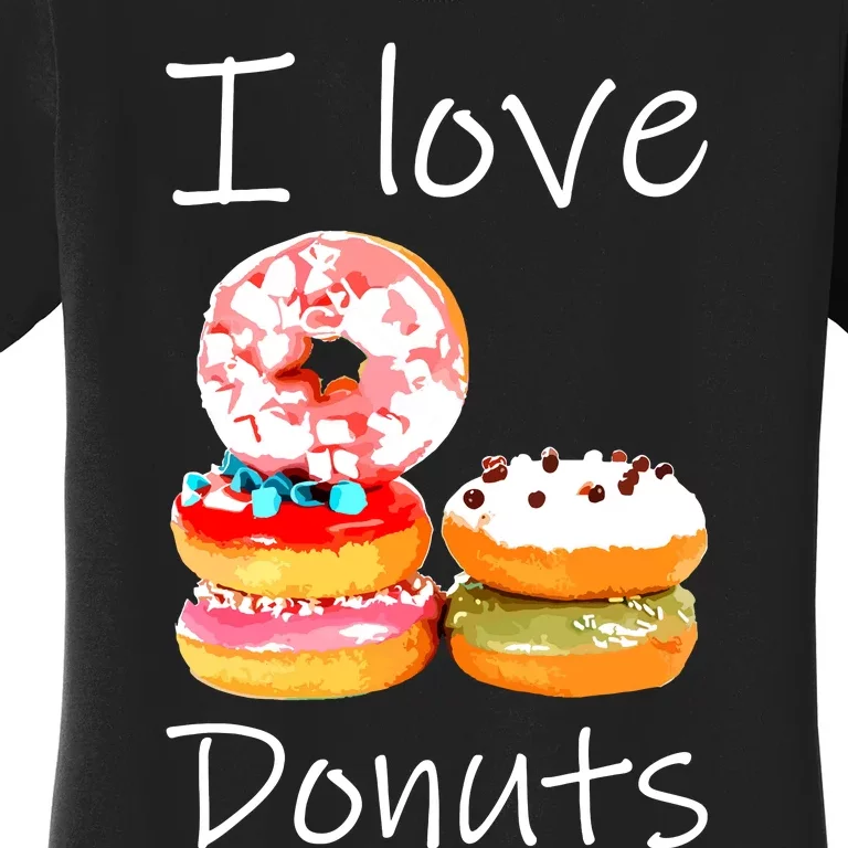 Donut Lover I Love Donuts Doughnut Sprinkles Women's T-Shirt