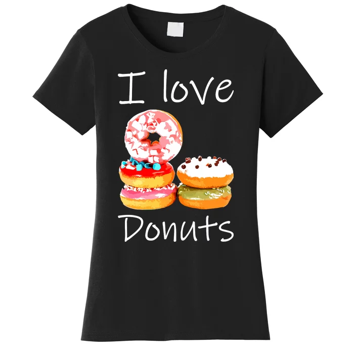 Donut Lover I Love Donuts Doughnut Sprinkles Women's T-Shirt