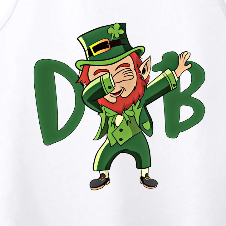 Dabbing Leprechaun Irish St PatrickS Day Gift Meaningful Gift Performance Tank