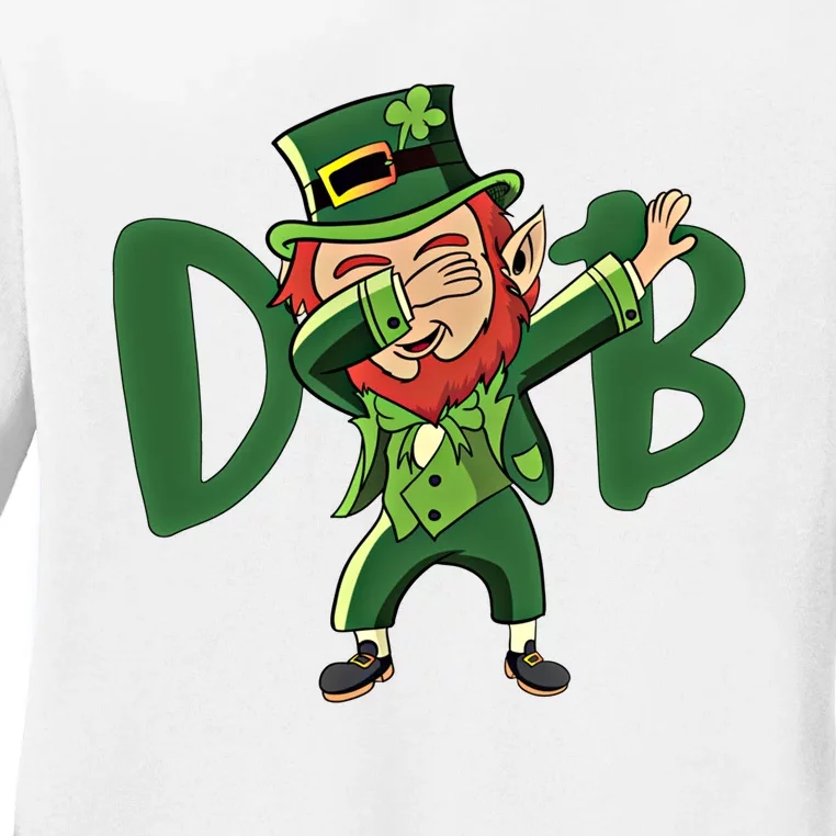 Dabbing Leprechaun Irish St PatrickS Day Gift Meaningful Gift Ladies Long Sleeve Shirt