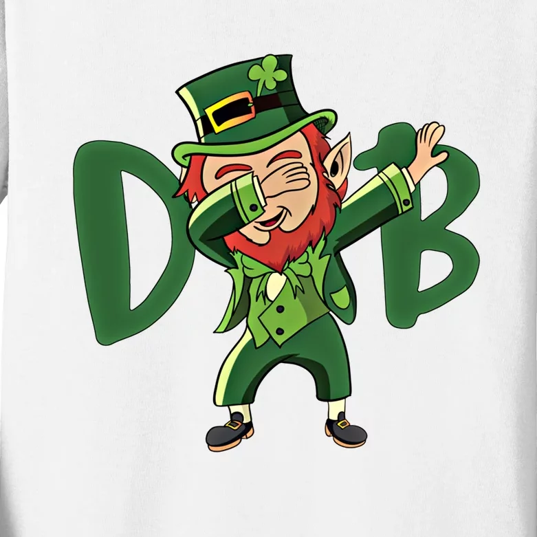 Dabbing Leprechaun Irish St PatrickS Day Gift Meaningful Gift Kids Long Sleeve Shirt