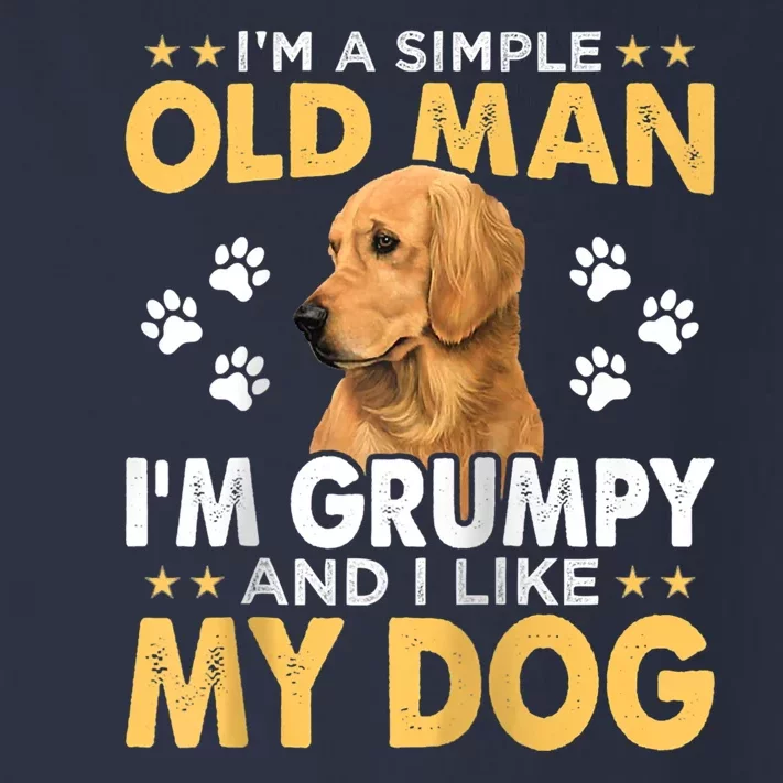 Dog Lovers I'm A Simple Old Man I'm Grumpy And I Like My Dog Toddler Long Sleeve Shirt