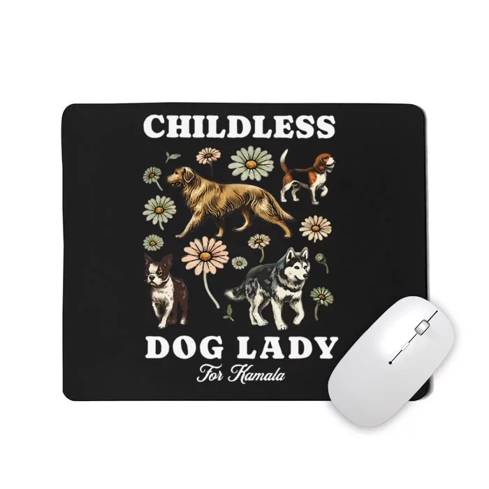 Dog Lady Kamala Madam Presiden Kamala Harris 2024 Equal Mousepad