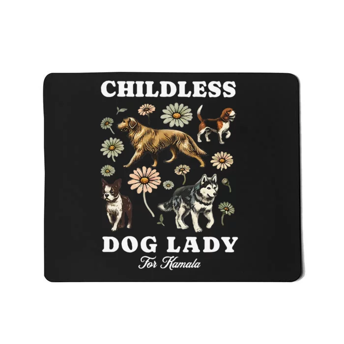 Dog Lady Kamala Madam Presiden Kamala Harris 2024 Equal Mousepad