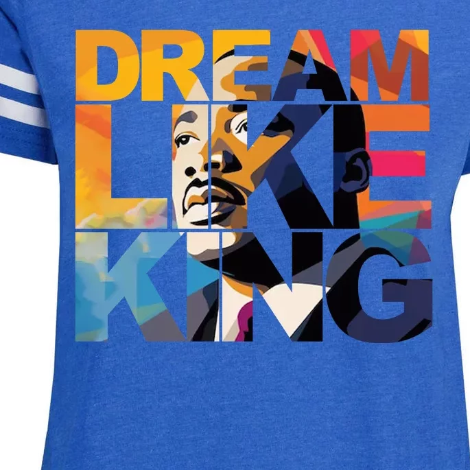 Dream Like King Martin Luther King Day Enza Ladies Jersey Football T-Shirt