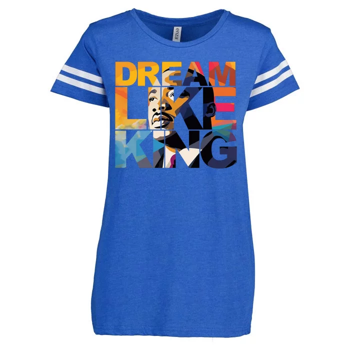 Dream Like King Martin Luther King Day Enza Ladies Jersey Football T-Shirt