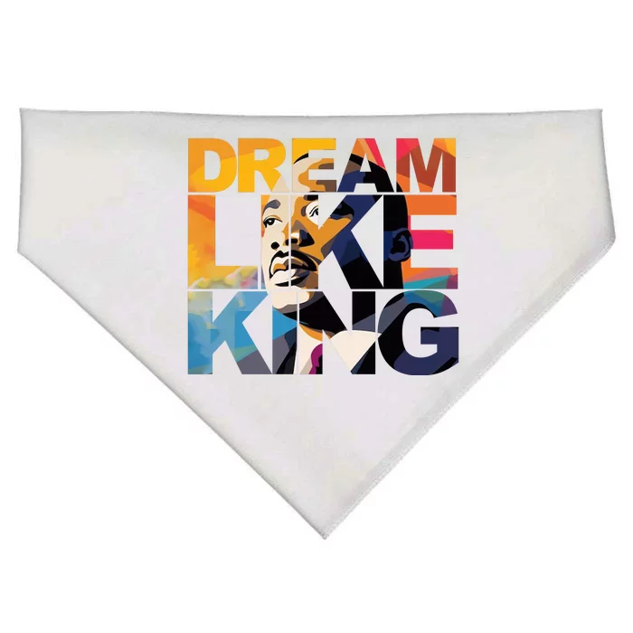 Dream Like King Martin Luther King Day USA-Made Doggie Bandana