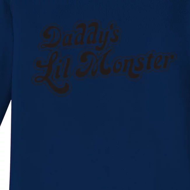 Daddys Lil Little Monster Baby Long Sleeve Bodysuit