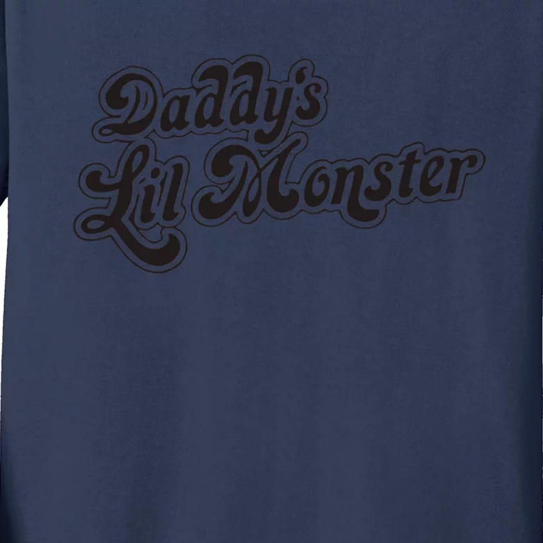 Daddys Lil Little Monster Kids Long Sleeve Shirt