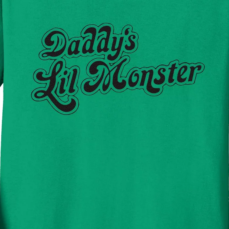 Daddys Lil Little Monster Kids Long Sleeve Shirt