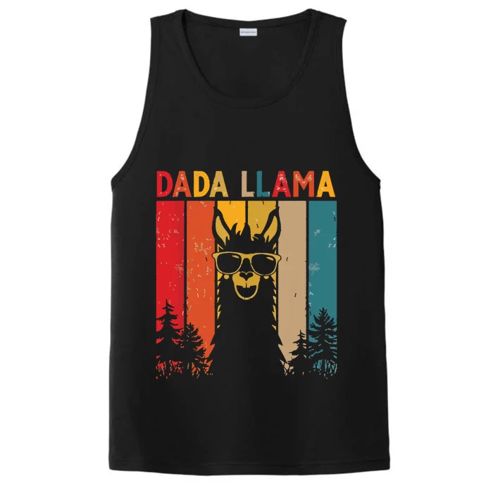 Dada Llama Lover Gift For Performance Tank