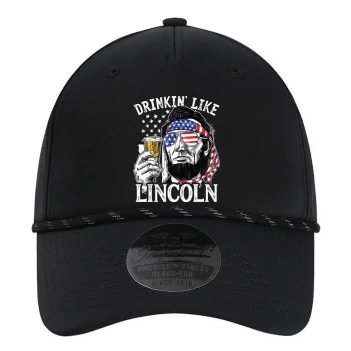 Drinking Like Lincoln 4th Of July Abraham Merica Flag Performance The Dyno Cap