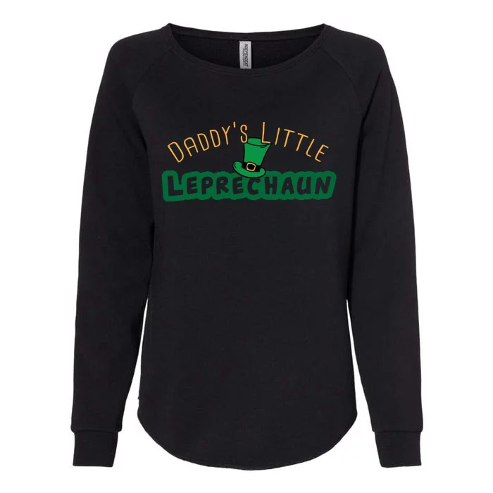 Daddy’S Little Leprechaun St Patrick’S Womens California Wash Sweatshirt