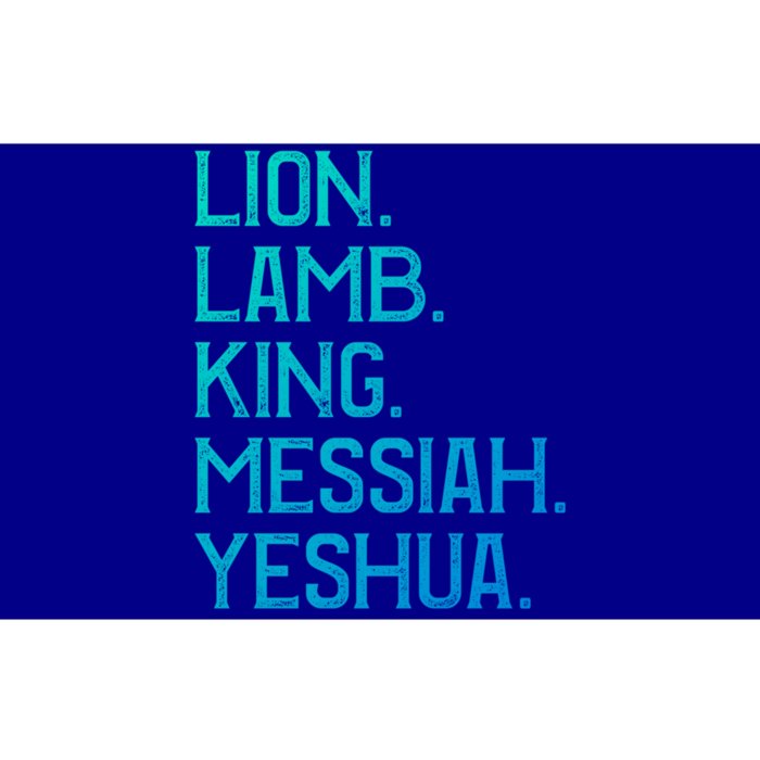 Distressed Lion Lamb King Messiah Yeshua Christian Bible Gift Bumper Sticker