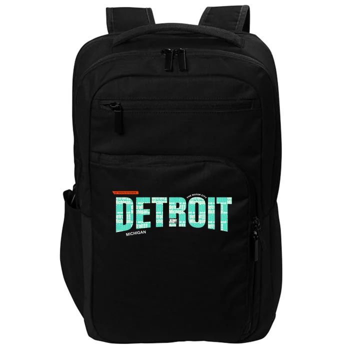 Detroit Latitude Longitude Impact Tech Backpack